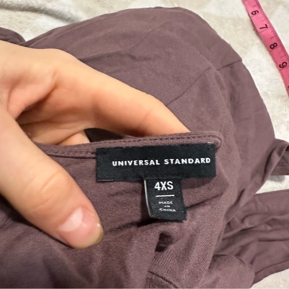 NWOT universal standard liquid jersey vneck dolman top mauve - Picture 5 of 8